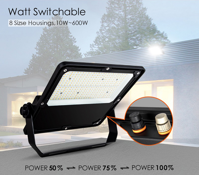 High Power Durable Led Floodlight 100W 200W 300W 400W 500W 600W Waterproof Outdoor IP66 Led Flood Light