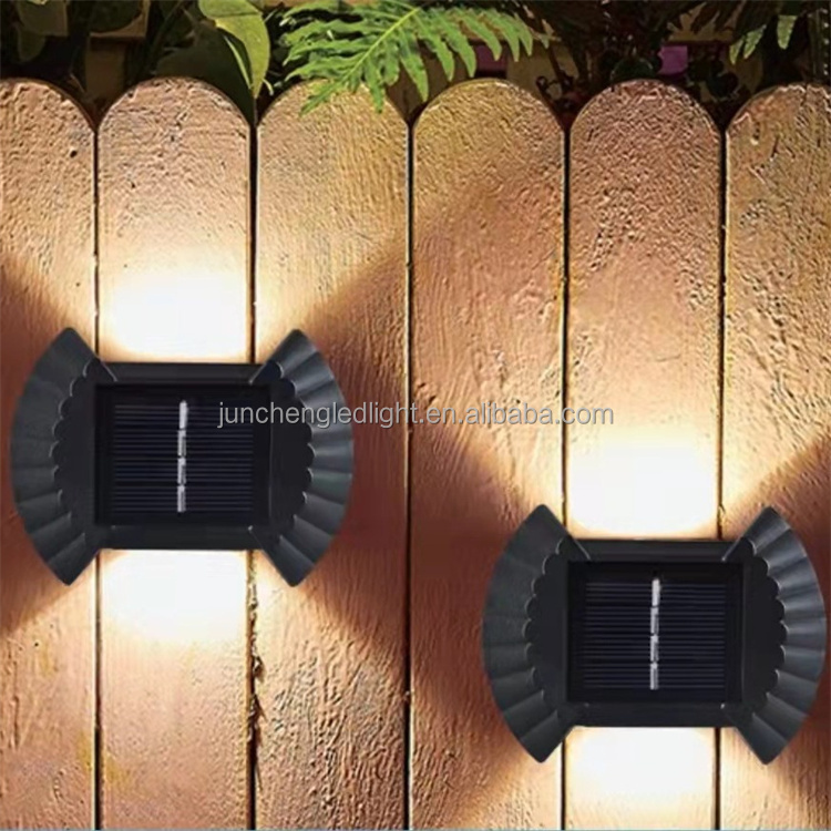 Led Landscape Solar Garden Light Waterproof Outdoor up and Down 4-16LED Solar Wall Light Led Decorative Wall Light