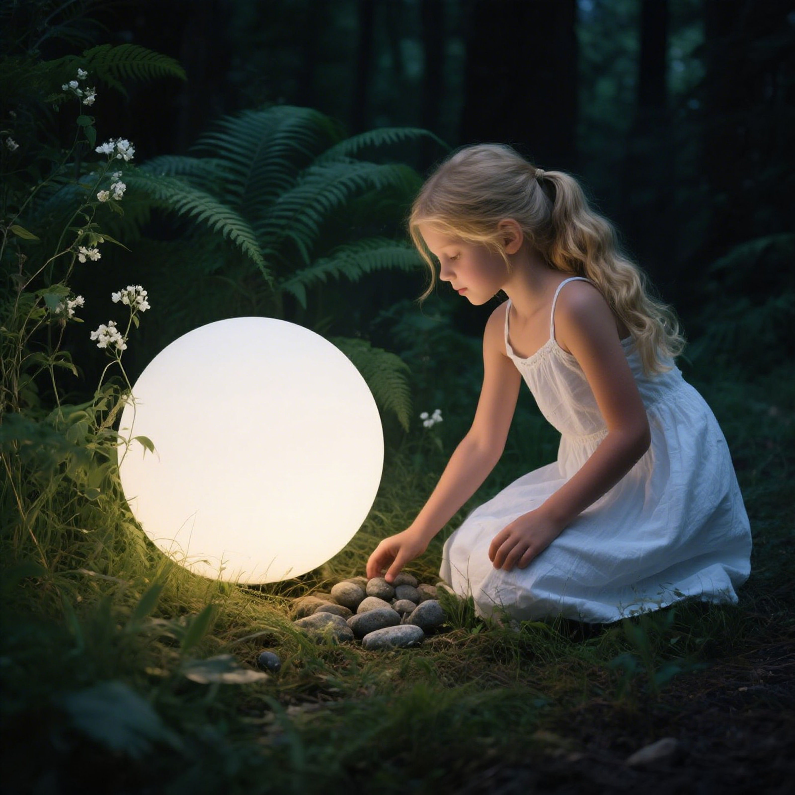 Outdoor Garden Decoration LED Ball Light DC Charging RGB Wireless Remote Control IP65 Outdoor Waterproofing Luz Solar