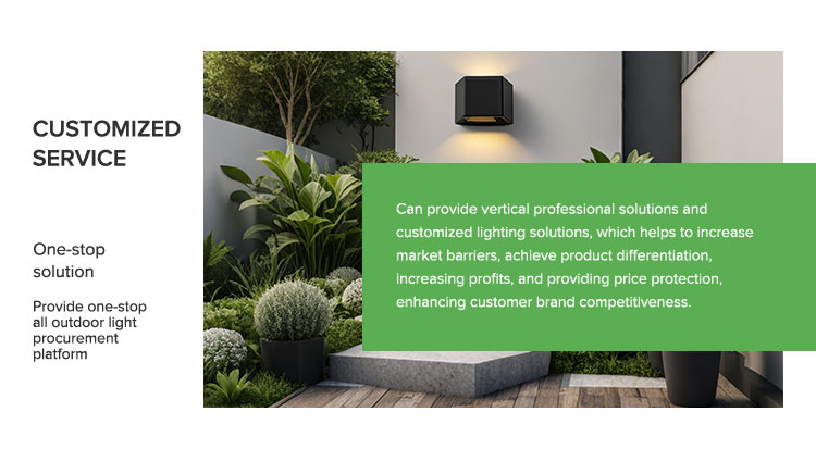 Solar LED Wall Light Dimension