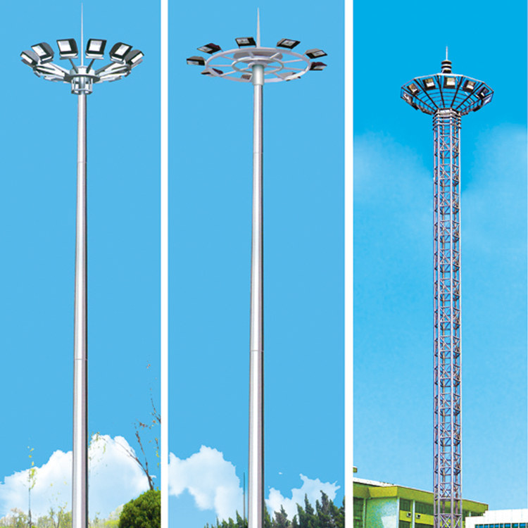 16m Octagonal High Mast Lighting Pole With 20m High Stadium Light Solar Solar Powered Stadium Lights Poles