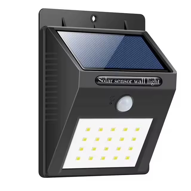 High Bright 20 LED Outdoor Solar Motion Sensor Wall Light