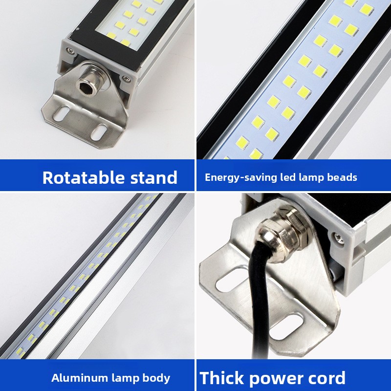 Industrial LED IP66 Explosion-proof Light for Machine Tools Oil-proof Waterproof Aluminum Alloy Work Lamp AC 85-265V 1-Year