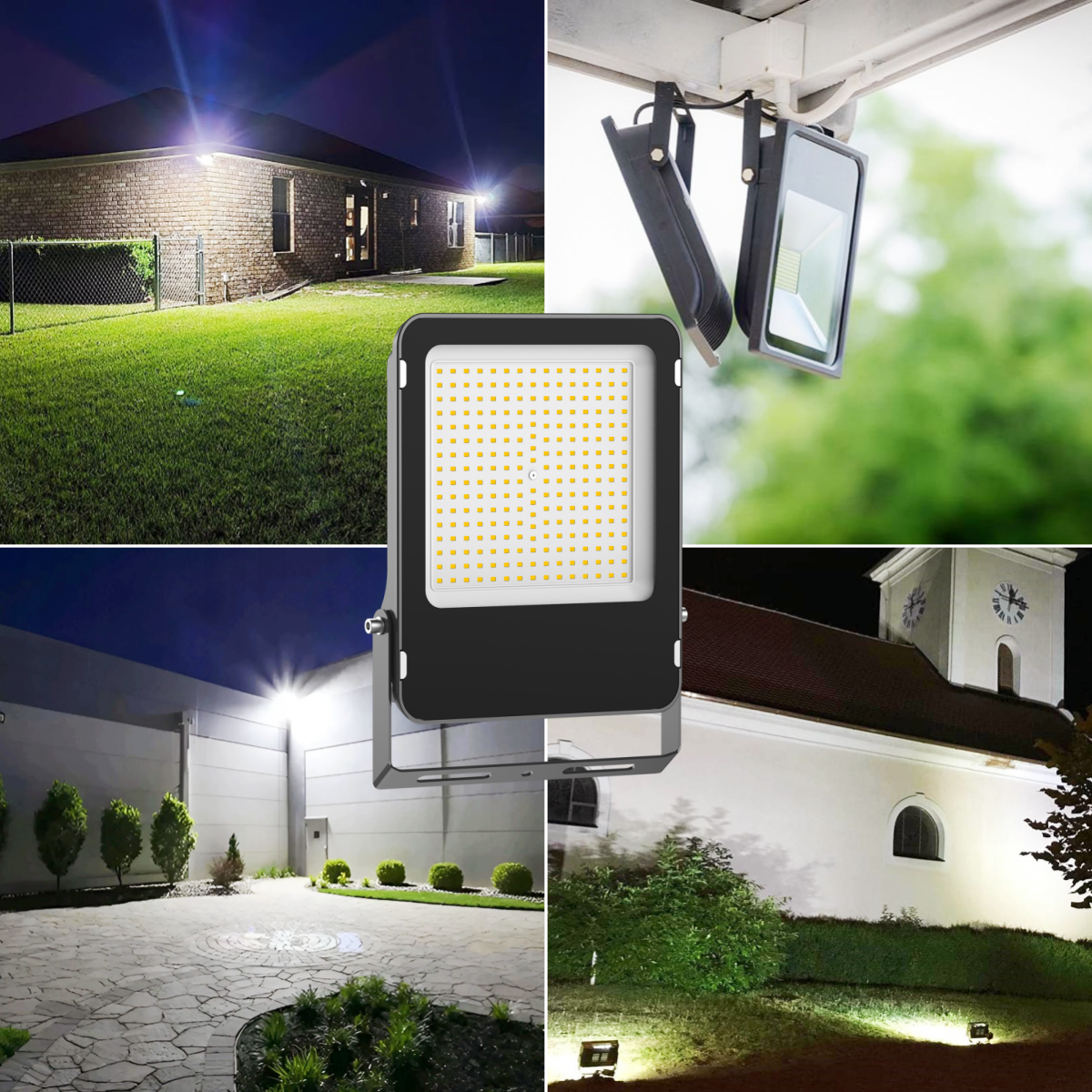 Factory Direct LED Flood Lights 30W 50W 100W 150W 200W 250W 300W Floodlight IP66 Waterproof Aluminum Outdoor LED Floodlight