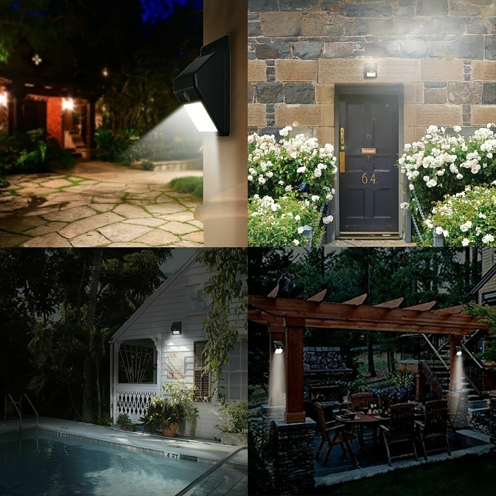 Outdoor Solar Powered 40 LED 3 Modes PIR Motion Sensor Security Light Wall Lamp Solar Lights Outdoor Waterproof