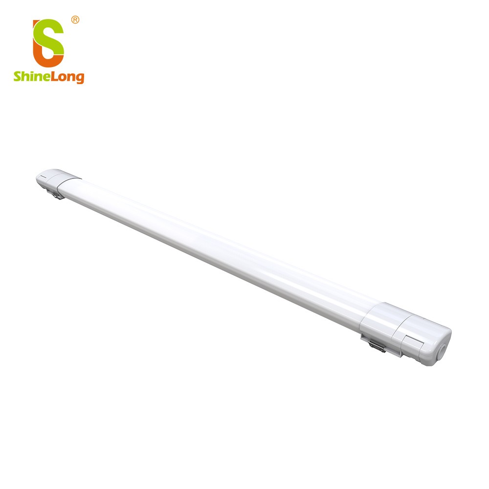 ShineLong New Design Custom PC IP65 Linear Tri-proof Light 150lm/w Linkable Dimmable Led vapor Tight Light