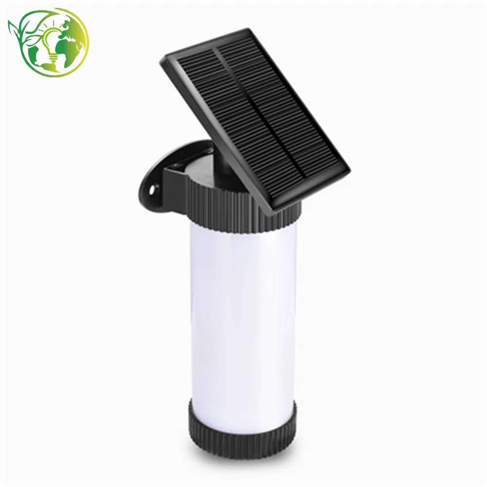 Wireless-Charging Solar White Wall Light for Smart Devices with USB Port