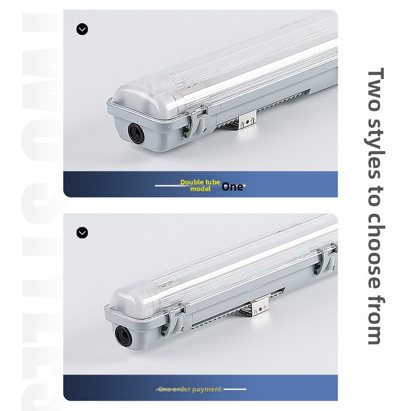 LED Tri-Proof T8 Single/Double Tube Waterproof Dustproof Explosion-Proof Light 1.2m Long for Warehouse Factory Rooms 111V-240V