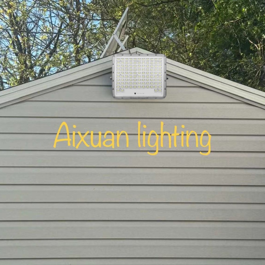 Aixuan Solar Reflector Floodlight Led Garden Yard Indoor Solar Lamp Outdoor Led Projector Wall Flood Light 100W 200W 300W 400W