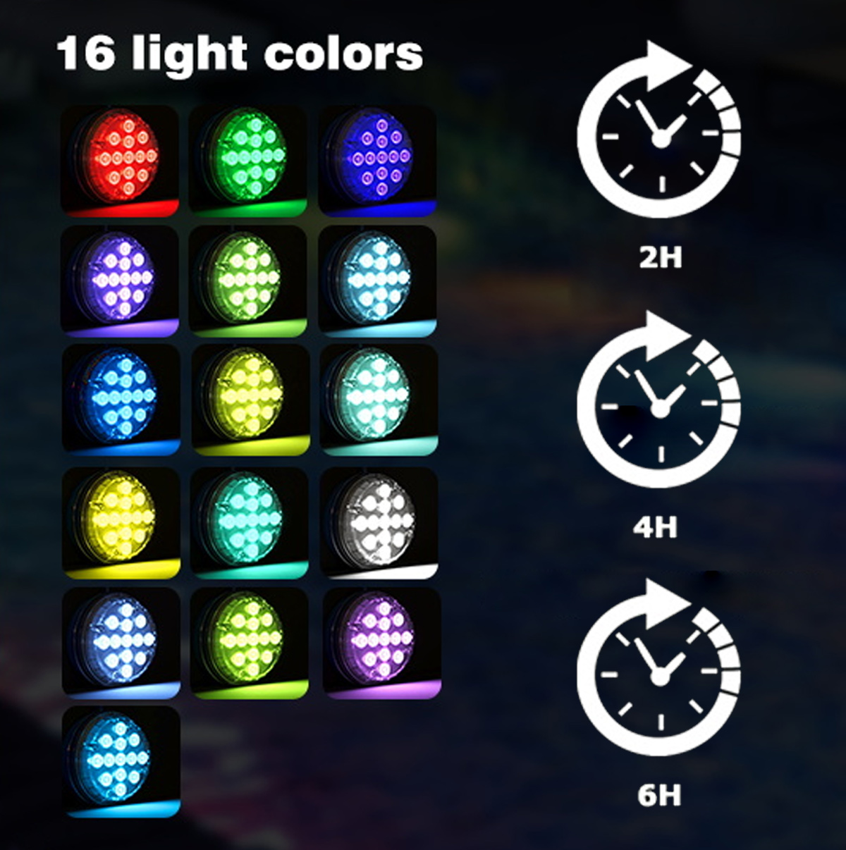 Underwater Solar Pool Light With Remote IP68 Solar Panel Changing Inground Swimming Pool Decoration Landscape Lighting Pond Led