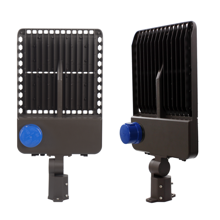 CETL DLC CE CB smart led shoebox street led fixture exterior 3 color cct 3watt switchable save stock 150w 200w parking lot led