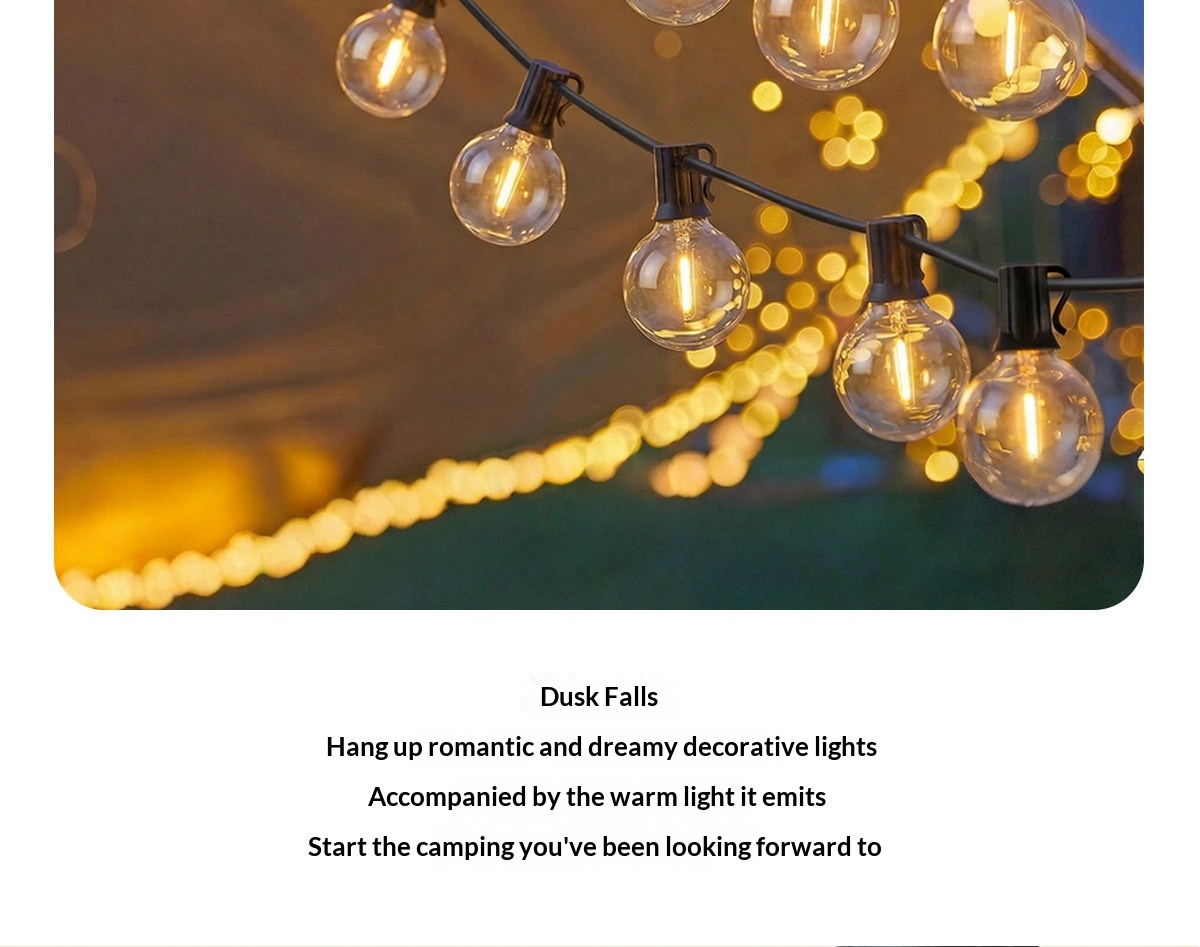 G40 Outdoor LED Lighting Setup