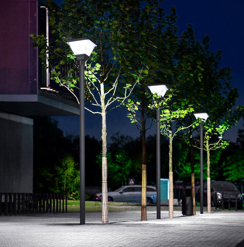 ArchiRay LED Outdoor Solar Courtyard Light IP65 12W 20W Best Quality Brightest High-performance energy saving Courtyard Garden