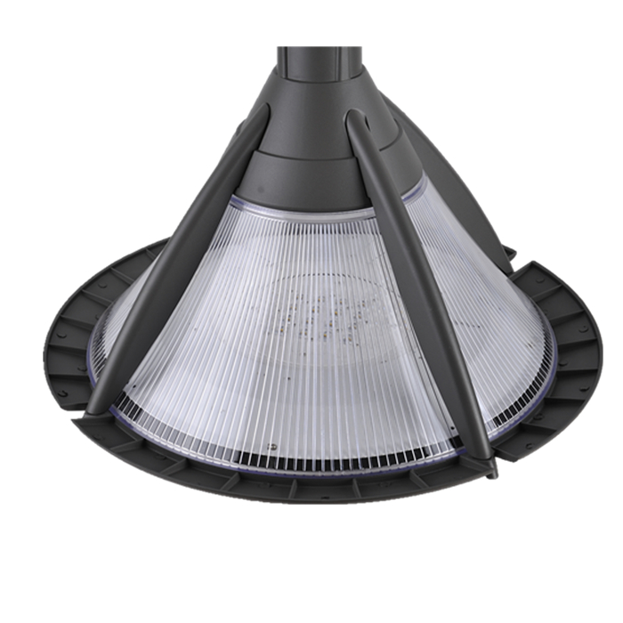 Modern IP65 LED Garden Solar Light Aluminum Body Solar Bollard with High Durability Durable Solar Garden Lighting