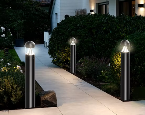 Wholesale Modern Style Outdoor Spike Light Aluminum Body IP65 Motion Sensor Solar LED AC Garden Lamp