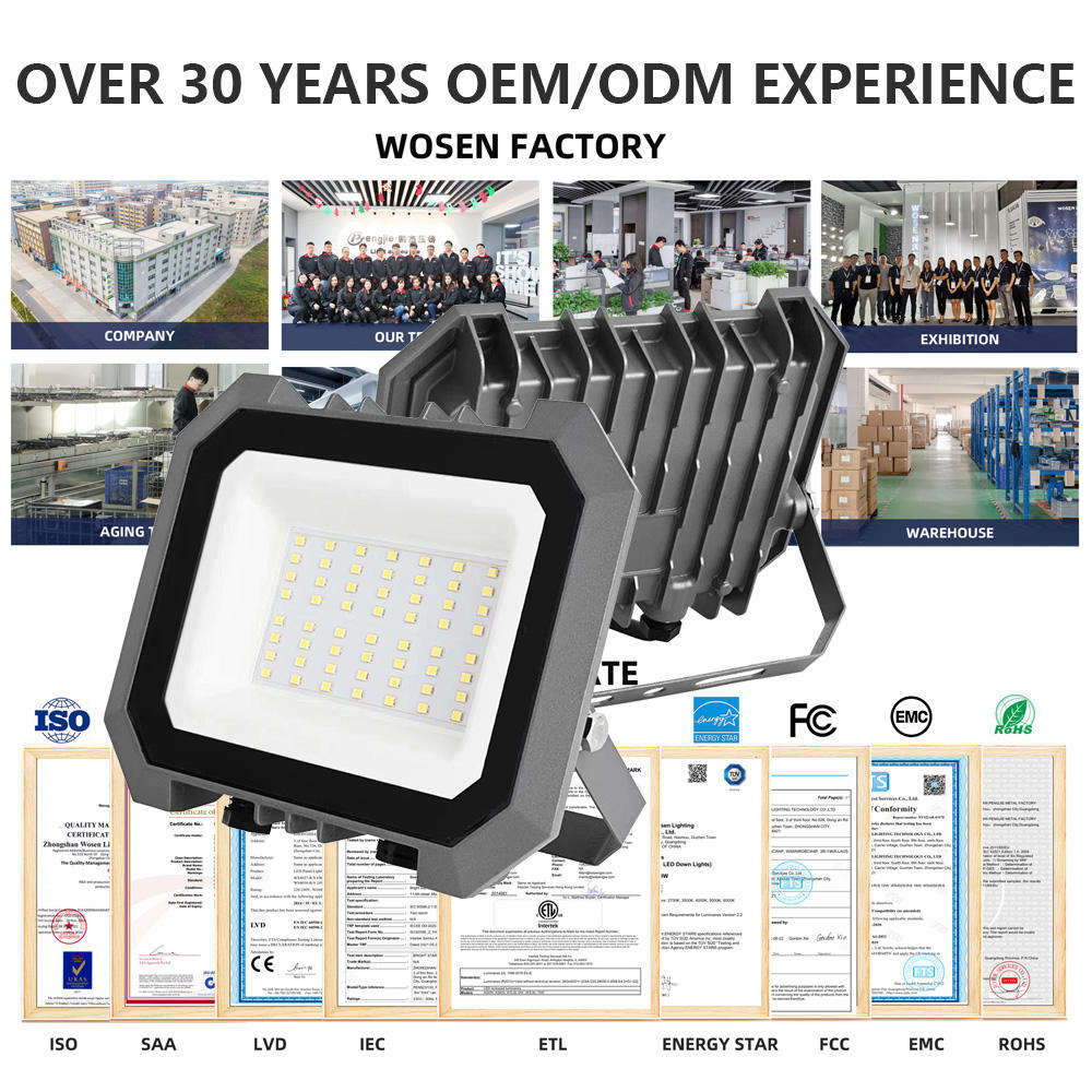 Waterproof Outdoor SMD 2835 LED Flood Light Projector Lamp with 120 Beam Angle 50,000 Hours Lifespan for Sports Stadiums