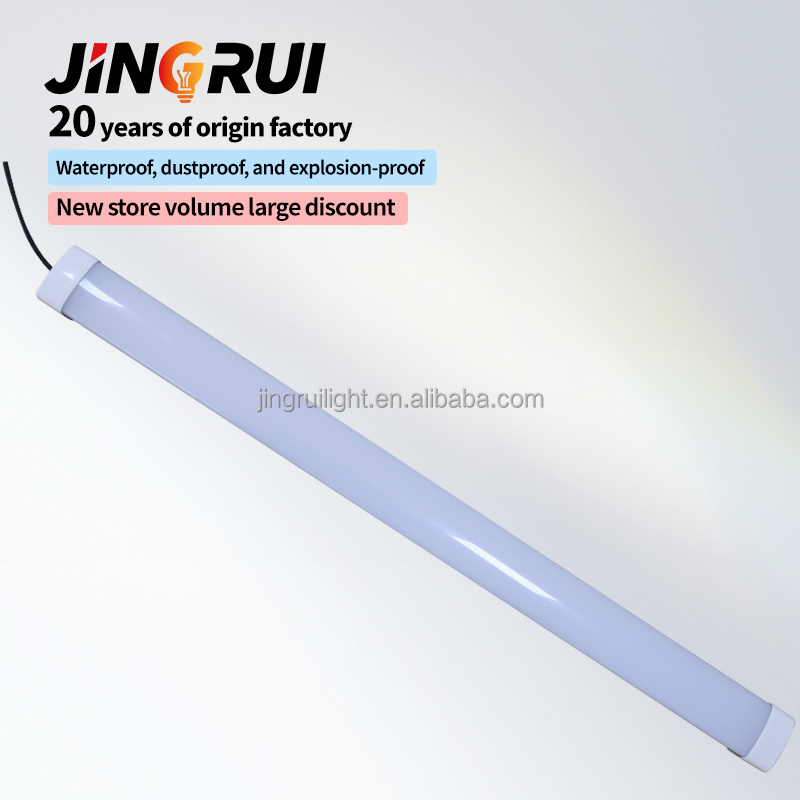 Stock Warehouse Garage Workshop Triproof Light AC200-240V IP66 4FT LED Vapor Tight 5-Year Warranty Ra90 10000 Hours Lifespan