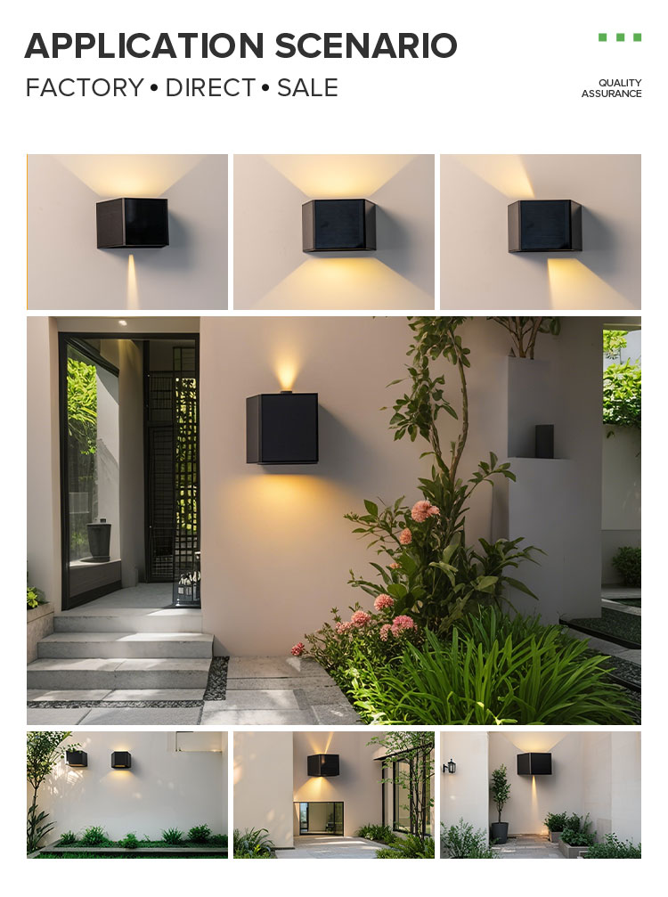 Solar LED Wall Light Application