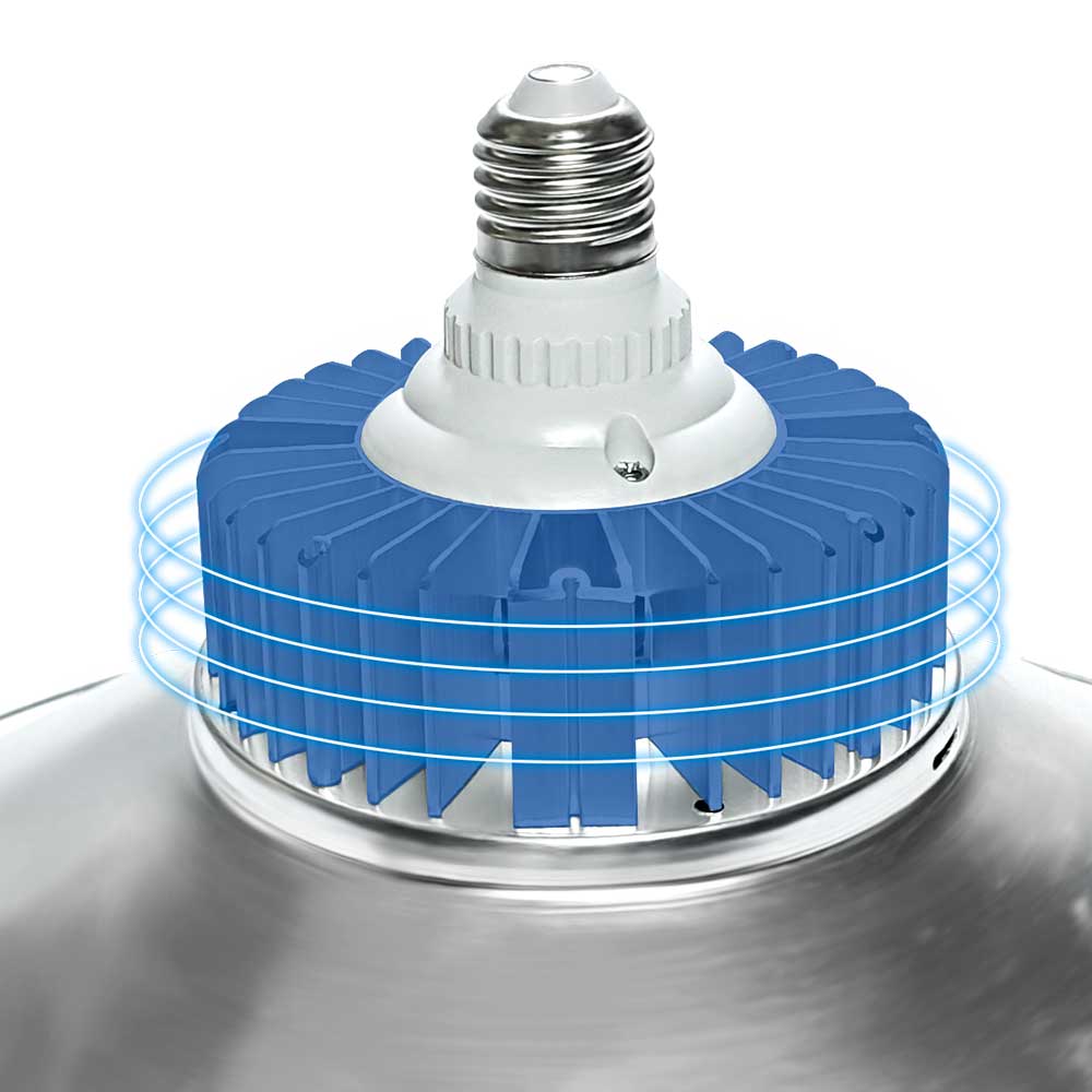 High Lumen Aluminum LED High Bay Light IP44 Rated 6000K Daylight 3-Year Warranty Multiple Lamp Beads China Manufacturer's Canopy
