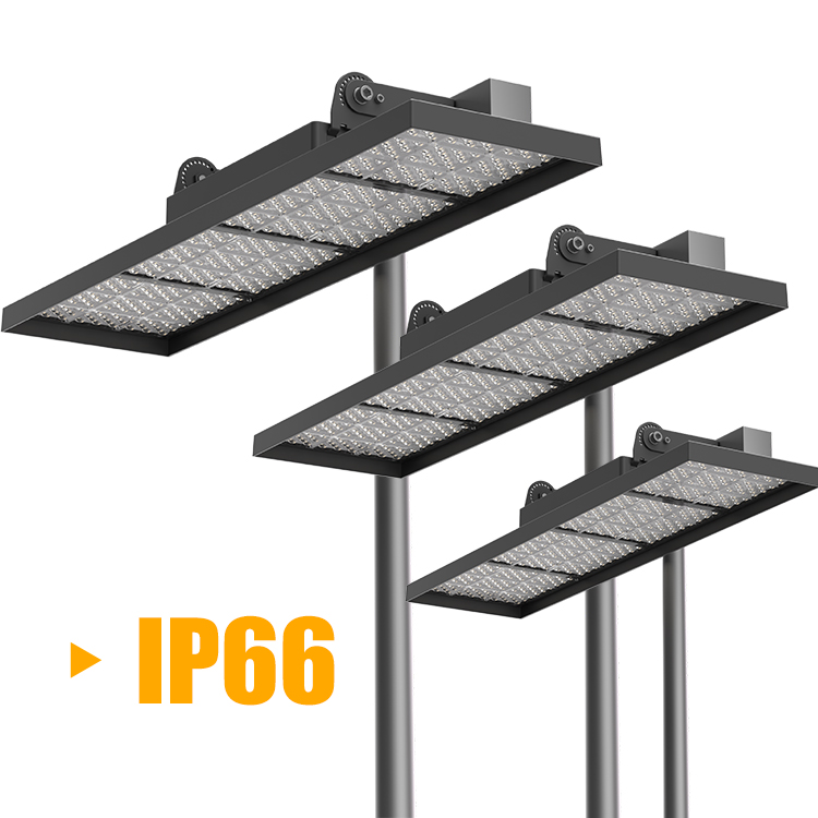 Outdoor Standard Padel Court Professional LED Flood Light Solution Replace With Poles Or Bracket Installation 250w 190lm/w 500lx