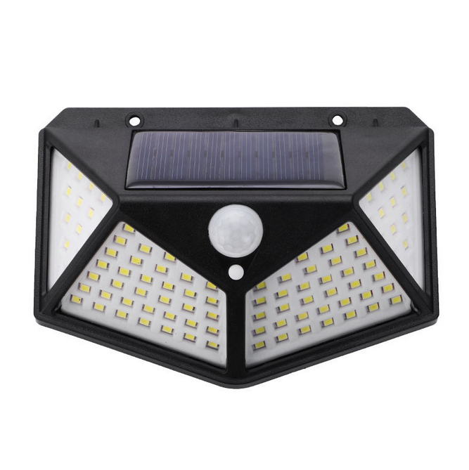 Outdoor Waterproof 100 Led Motion Sensor Solar Wall Light for Garden,landscape,courtyard,gate,