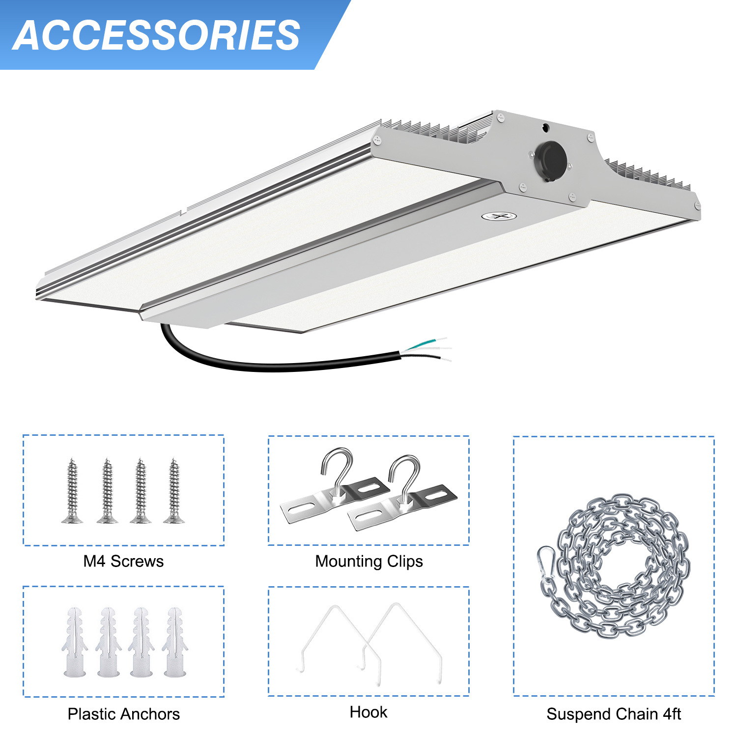Dual Switchable IP65 LED Canopy Light-150-300W High Efficacy SMD3030 120 Beam Angle Explosive-proof 5-Year Warranty Lighting