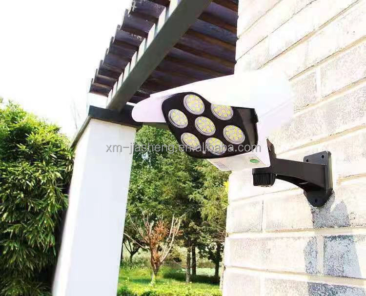 Outdoor Waterproof 77 LED Motion Sensor Anti-theft Simulation Solar Surveillance Monitor Wall Light for Courtyard,patio,garden