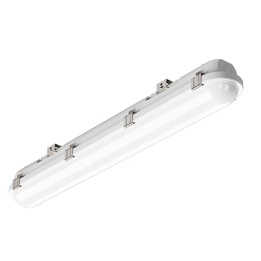 In Stock IP65 Waterproof 1200 1500 40W 50W Linear LED Tri-Proof Lighting Fixture Industrial Office Warehouse Use Garages Shops