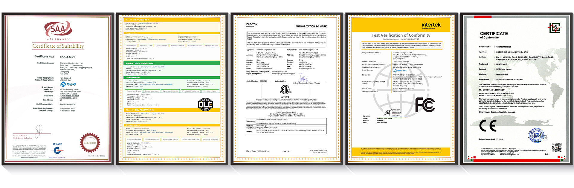 Product Certifications