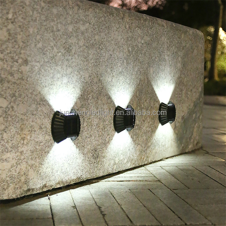 Led Landscape Solar Garden Light Waterproof Outdoor up and Down 4-16LED Solar Wall Light Led Decorative Wall Light