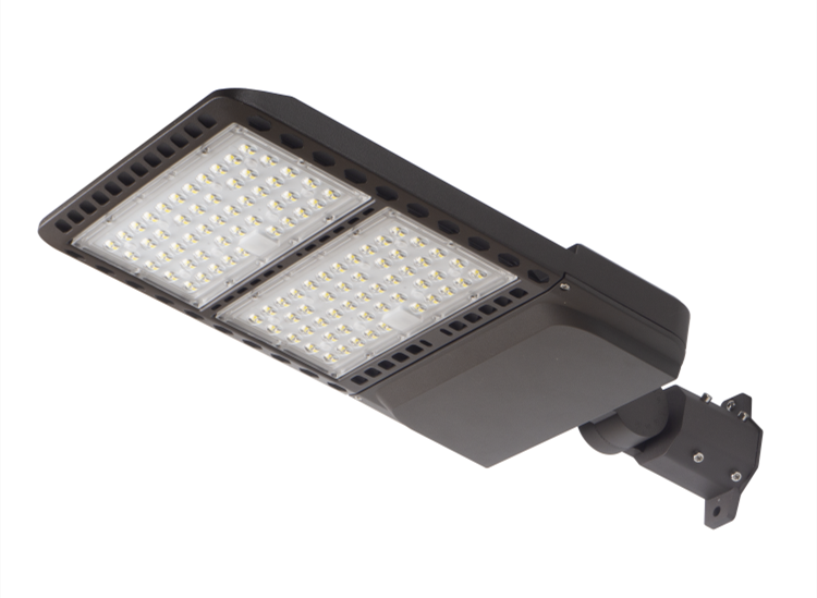 CETL DLC CE CB smart led shoebox street led fixture exterior 3 color cct 3watt switchable save stock 150w 200w parking lot led