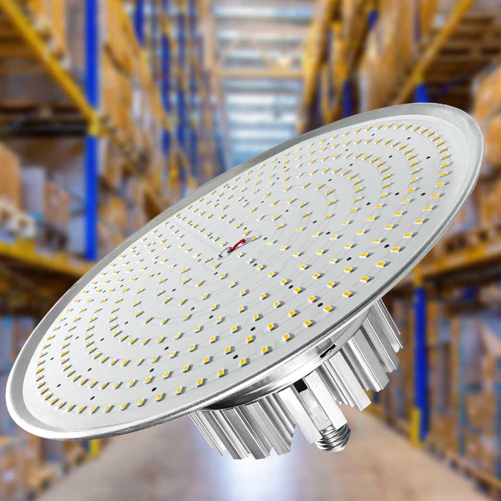 High Lumen Aluminum LED High Bay Light IP44 Rated 6000K Daylight 3-Year Warranty Multiple Lamp Beads China Manufacturer's Canopy
