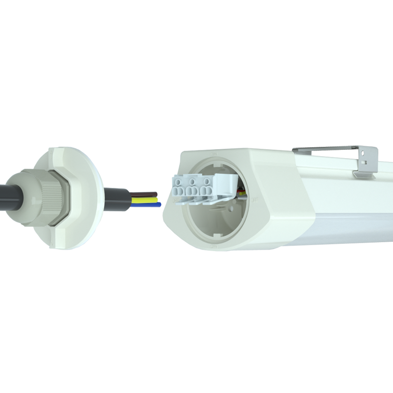 20W 2FT LED Tri-Proof Batten IP66 IK10 Linkable Industrial Lighting Garage Warehouse Parking Underground Passage SAA CE RoHS