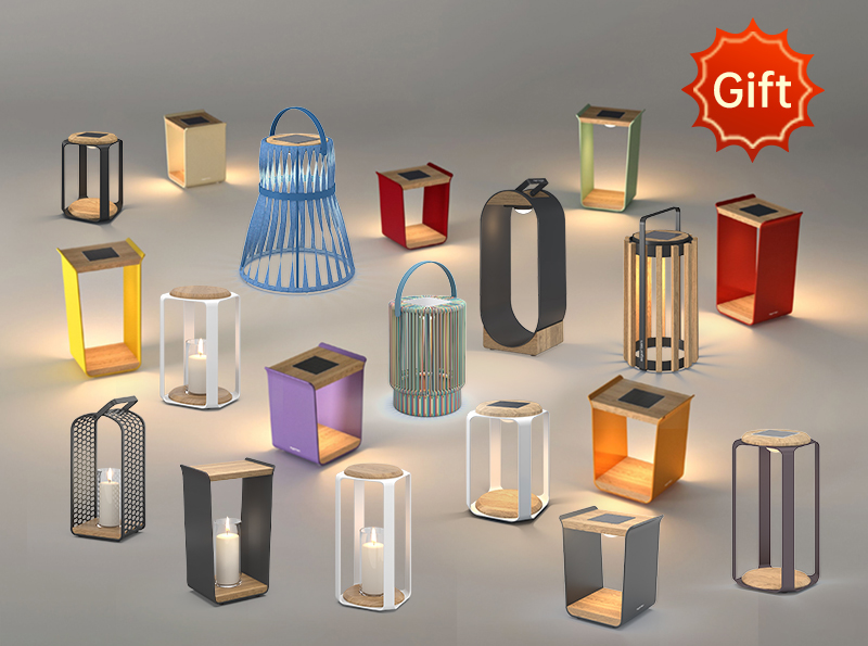 Outdoor lantern scene
