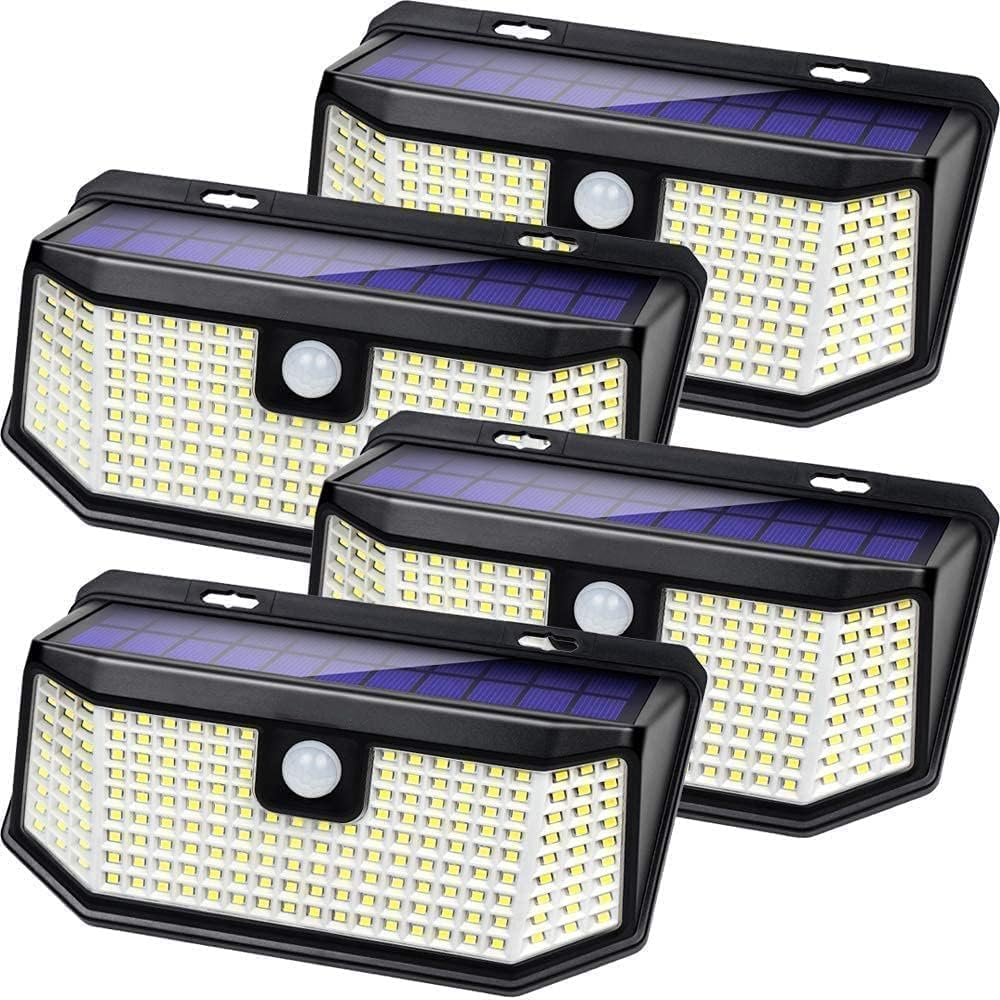 LED Solar Motion Sensor Light 3 Mode Human Sensor Solar Wall Lamp IP65 Waterproof Outdoor Garden Light