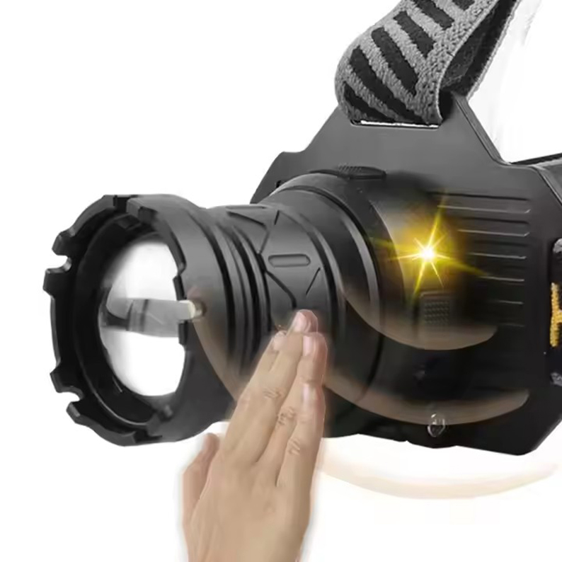 Foxhawk Explosion Proof Aluminum Alloy Waterproof IP65 Adjustable Beam Rechargeable Battery 2-in-1 Ultra Bright LED Headlight