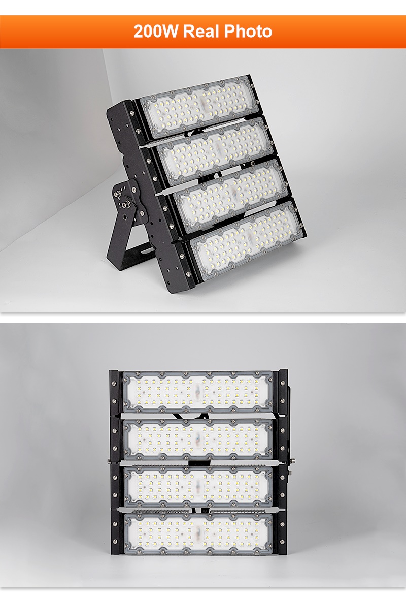 600W LED Football Field Lighting Outdoor Stadium Flood Light High-Pole Basketball Court Modular Sports Lamp