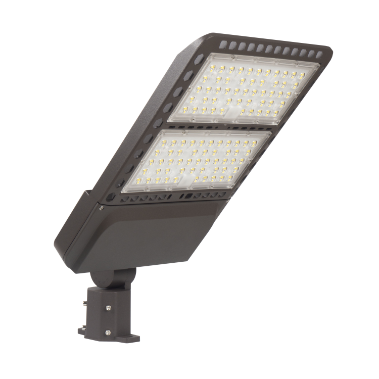 CETL DLC CE CB Smart led Shoebox street led Fixture Exterior 3 Color Cct 3watt Switchable Save Stock 150w 200w Parking Lot led