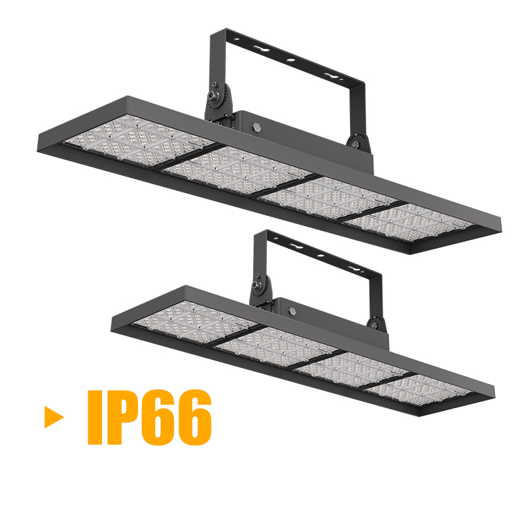 Outdoor Standard Padel Court Professional LED Flood Light Solution Replace With Poles Or Bracket Installation 250w 190lm/w 500lx