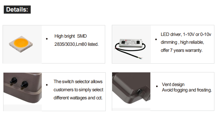 Wattage Selectable