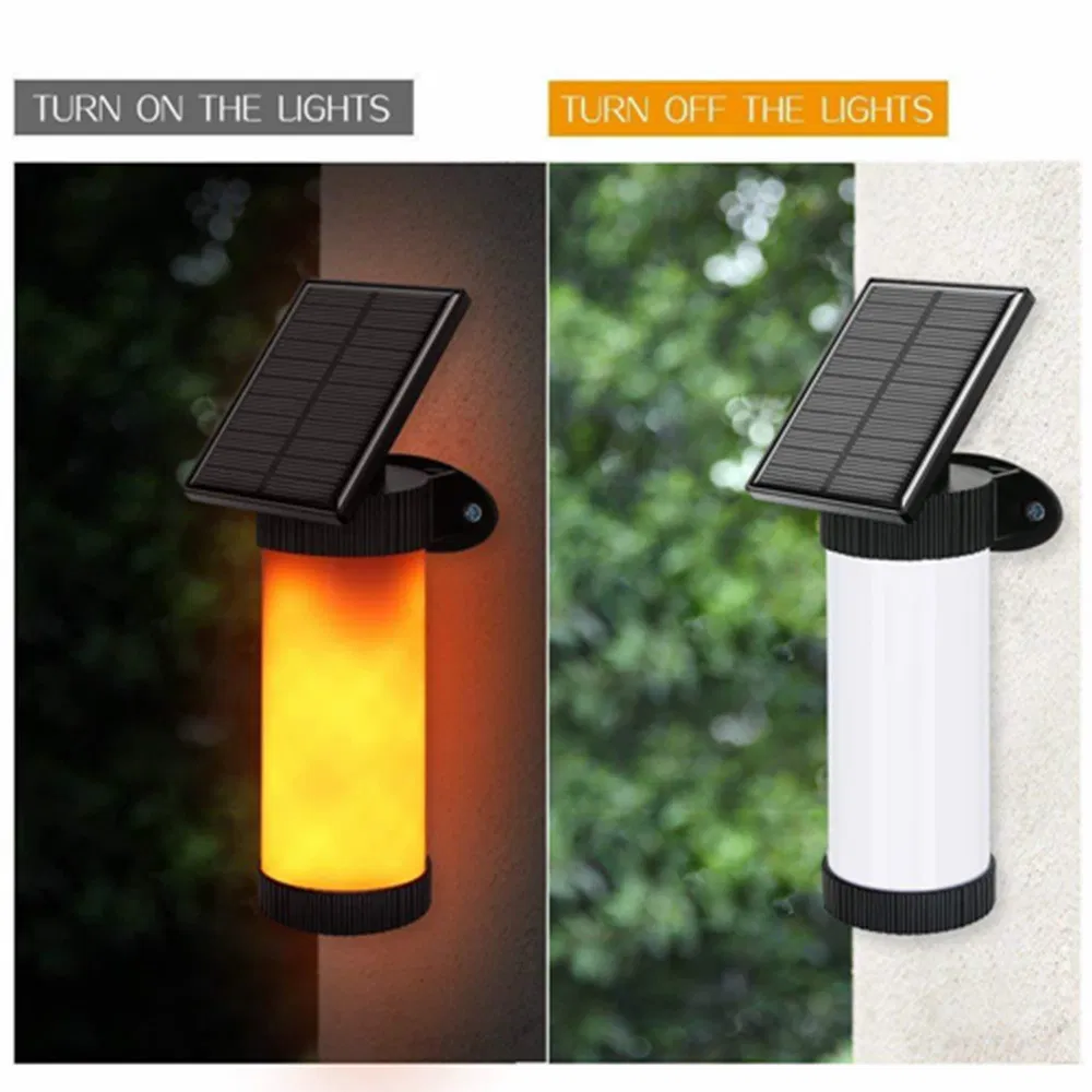 Wireless-Charging Solar White Wall Light for Smart Devices with USB Port