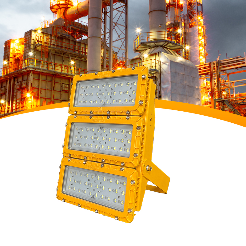 IP65 ATEX 500W Waterproof LED Explosion Proof Projector Light Adjustable Color Temperature 2700-6500K 5-Year Warranty 90/120