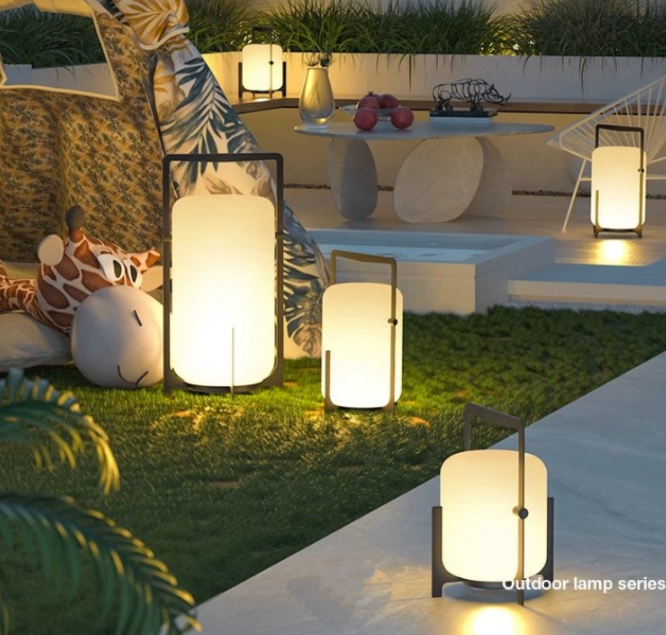 Garden Floor Lamp Light View