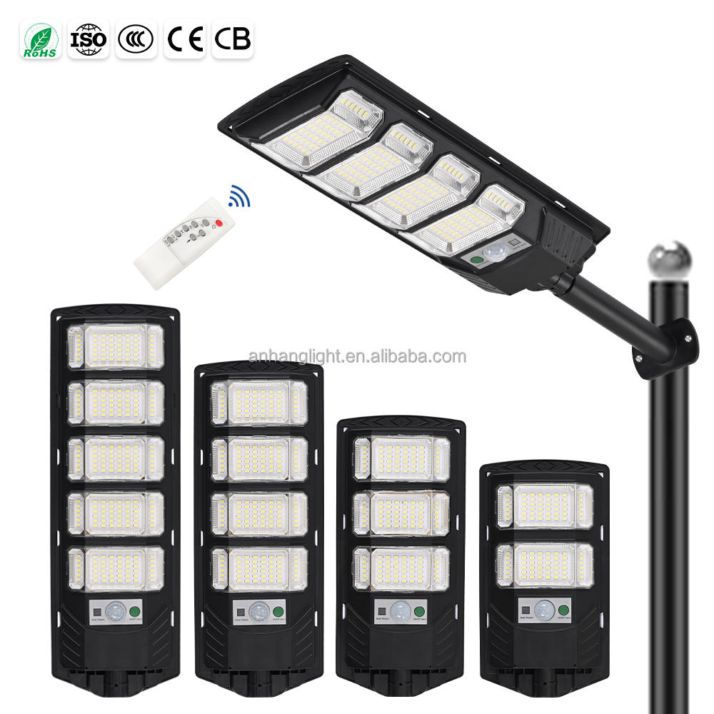 Outdoor IP65 Waterproof Solar Streetlight All in One Solar Led Street Light Lamp 200w 300w Motion Sensor LED Solar Street Light