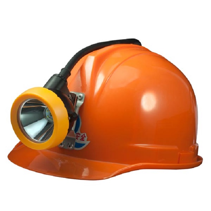 KL5LM(D2) IP68 Explosion Proof Waterproof Corded Led Rechargeable Miners Head Lamp Mining Headlamp with Blue Safety Rear Light