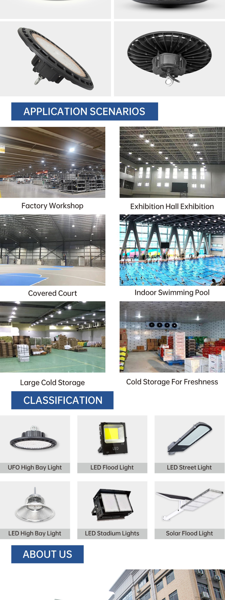 Led UFO 100W 150W 200W 250W Industrial Lighting Highbay Lamp Fixture Warehouse Garage Canopy Light Led High Bay Light