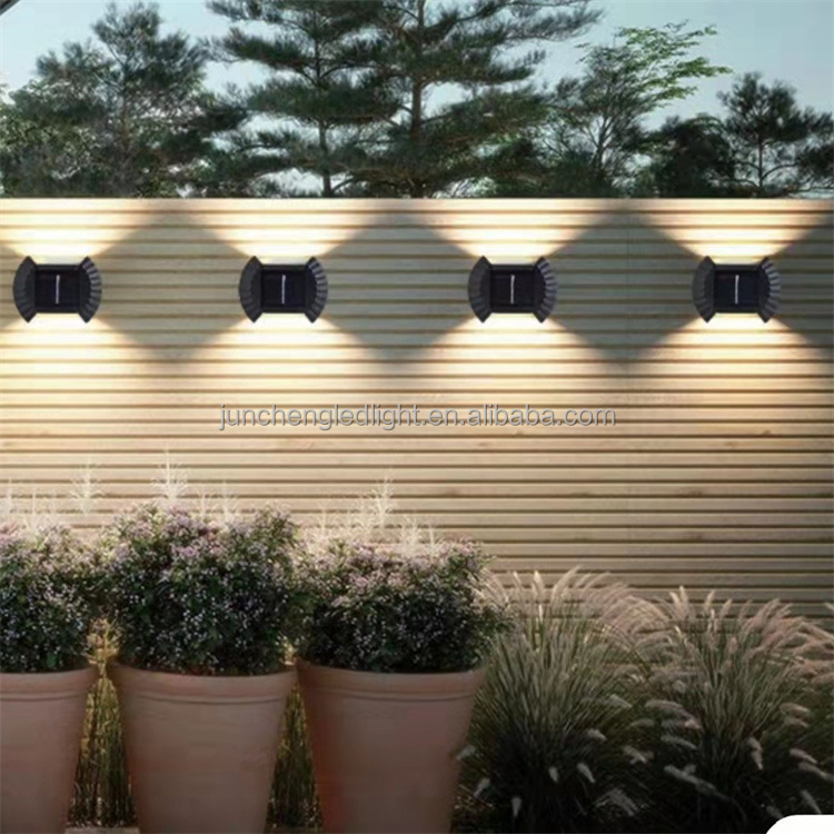 Led Landscape Solar Garden Light Waterproof Outdoor up and Down 4-16LED Solar Wall Light Led Decorative Wall Light