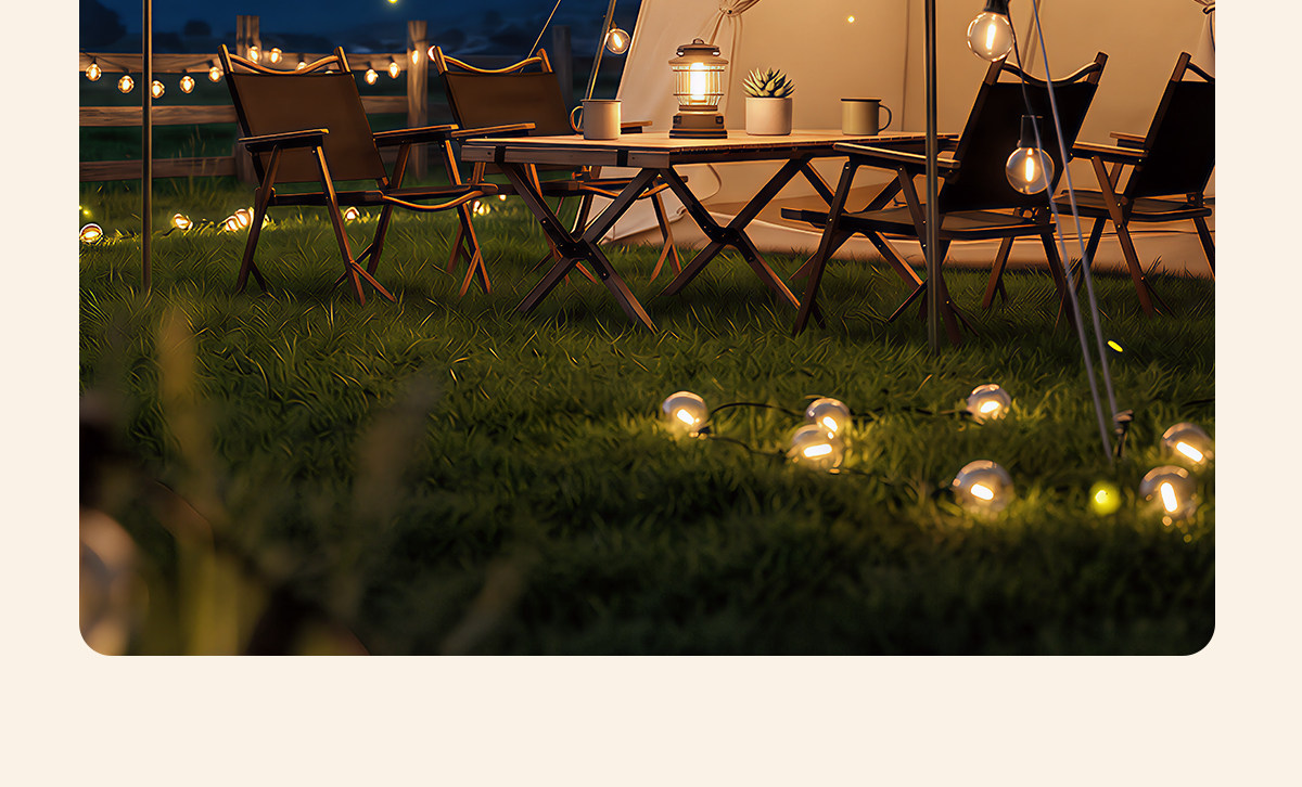 Outdoor Patio and Garden String Lights