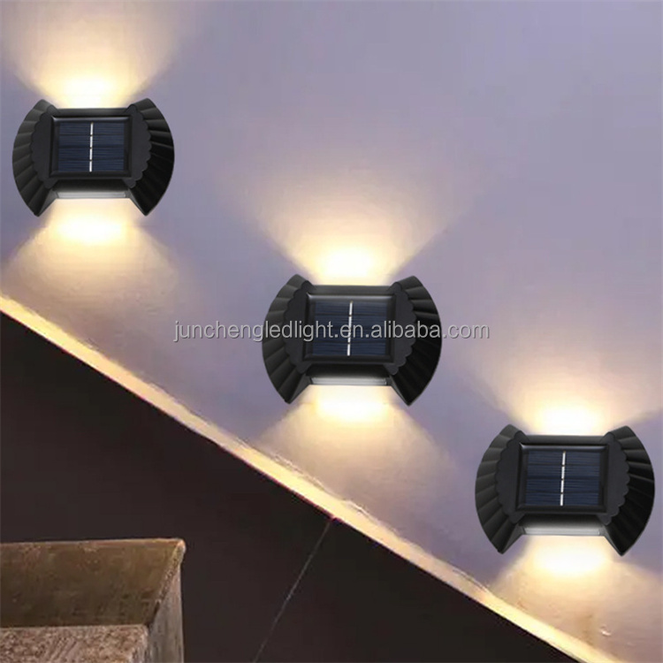 Led Landscape Solar Garden Light Waterproof Outdoor up and Down 4-16LED Solar Wall Light Led Decorative Wall Light