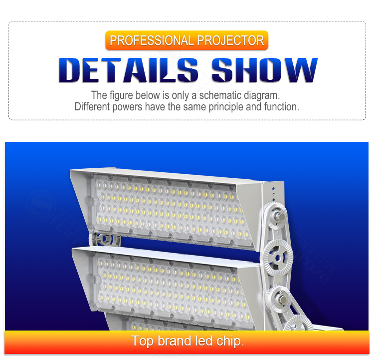 Outdoor High Power 1500W/1200W IP65 Waterproof LED Sports Stadium Floodlights for Basketball Courts